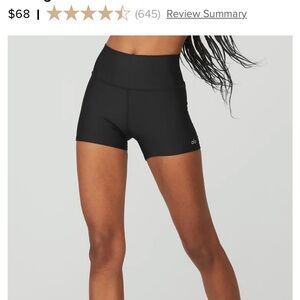 Alo Yoga Women's NAVY High-Waist Shorts - 3 inch Airlift Short